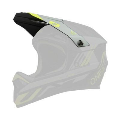 O´Neal kšilt pro přilbu BACKFLIP STRIKE černá/žlutá