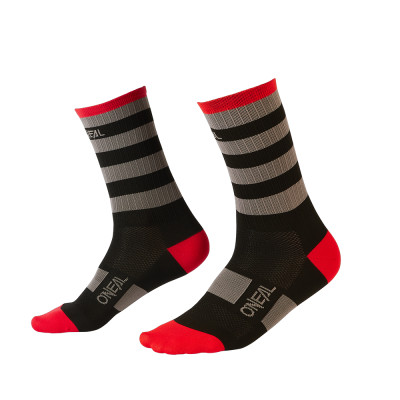 ponožky O´Neal MTB Stripe black/grey/red