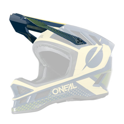 O´Neal náhradní kšilt pro přilbu BLADE ACE modrá/béžová/zelená