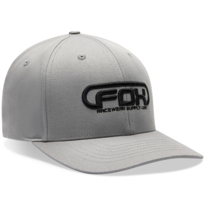 kšiltovka Fox Global Flexfit Hat Steel Grey
