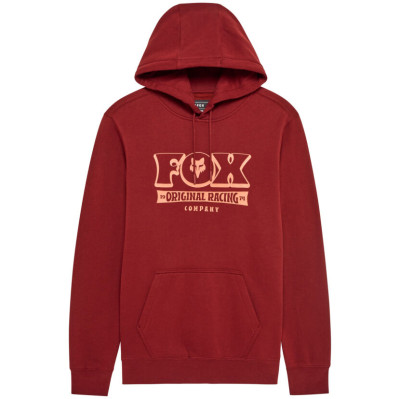 mikina Fox Banner Fleece Po Rust