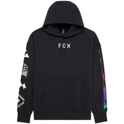 mikina Fox Image Cosmo Oversized Fleece Po Black