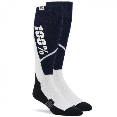 Pánské ponožky 100% Torque MX blue/white
