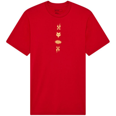 triko Fox Checkered Ss Prem Tee Cardinal