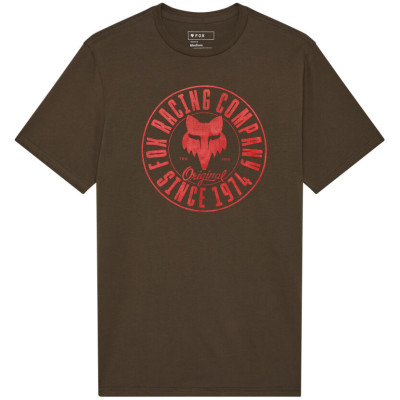 triko Fox Emblem Ss Prem Tee Military