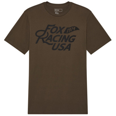 triko Fox Fox Flag Ss Prem Tee Military