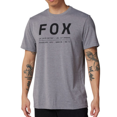 triko Fox Non Stop Ss Tech Tee Heather Graphite