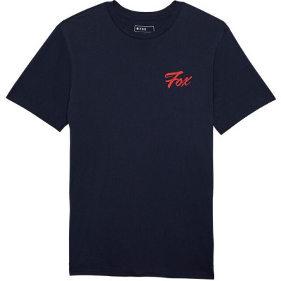 triko Fox Scripted Ss Prem Tee Midnight Blue