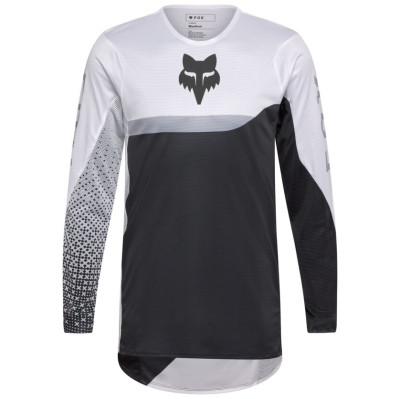 dres Fox Flexair Fracture Jersey White/Black