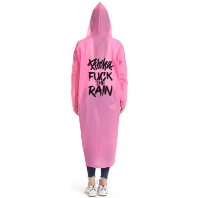pláštěnka Pitcha FUCK THE RAIN pink
