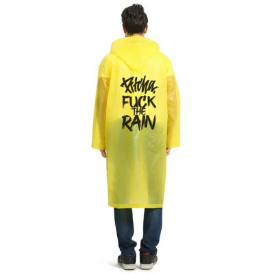 pláštěnka Pitcha FUCK THE RAIN yellow