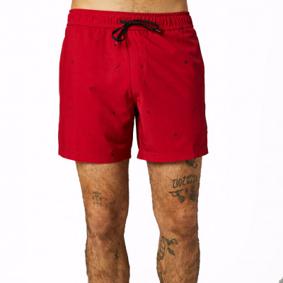 Plavky Fox Decrypted Boardshort Fhe 16" Chilli