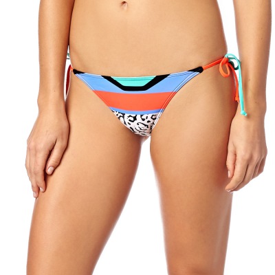 Plavky Fox Stereo Side Tie Bottom Flo Orange