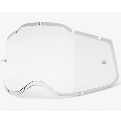 náhradní sklo 100% Injected Racecraft 2/Accuri 2/Strata 2, 100% čiré, Anti-fog