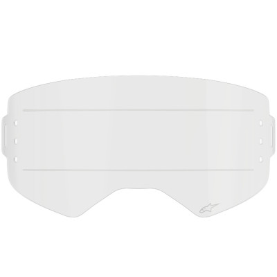 náhradní sklo Alpinestars Supertech clear roll-off