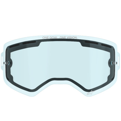 náhradní sklo Alpinestars Supertech double antifog blue