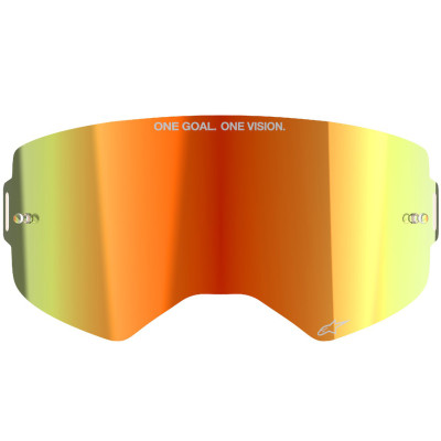 náhradní sklo Alpinestars Supertech red