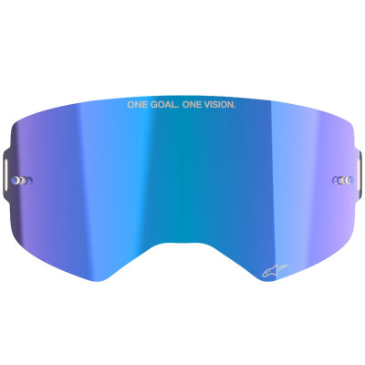 náhradní sklo Alpinestars Supertech blue mirror
