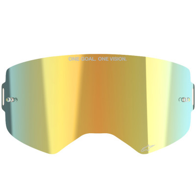 náhradní sklo Alpinestars Supertech gold