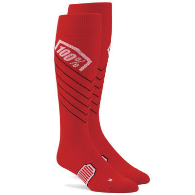 ponožky 100% HI Side MX red