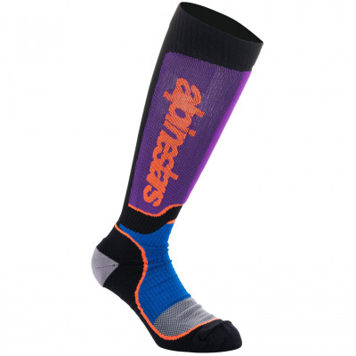 ponožky Alpinestars MX Plus black/orange/purple/blue/grey