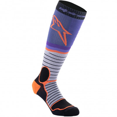ponožky Alpinestars MX Pro black/grey/purple/orange