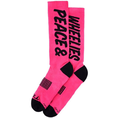 ponožky Troy Lee Designs Performance Peace & Wheelies fuscia