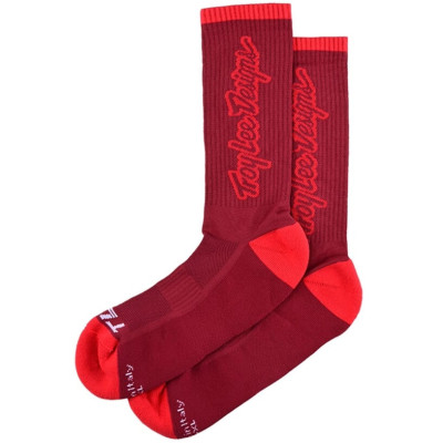 ponožky Troy Lee Designs Signature oxblood