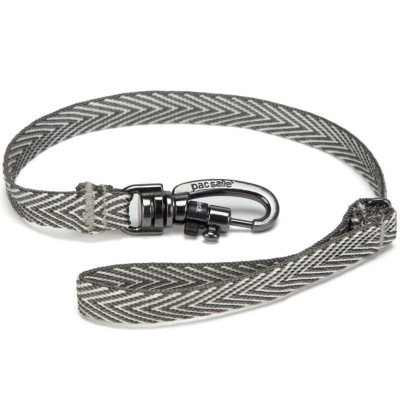 poutko Pacsafe Cut Resistant wallet strap grey