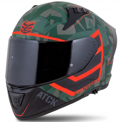 helma Cassida Aero ATCK 2025 zelená camo/black/grey/orange