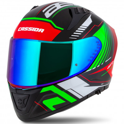 helma Cassida Aero Drome 2025 black pearl/red/green/white 