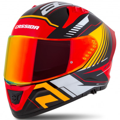 helma Cassida Aero Drome 2025 black pearl/orange/red/white