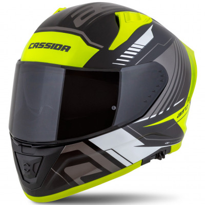 helma Cassida Aero Drome 2025 black/yellow fluo/white/grey