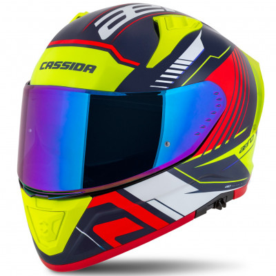 helma Cassida Aero Drome 2025 blue pearl/yellow/orange/red/white