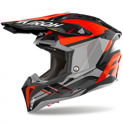 helma Airoh Aviator 3 Saber 2025 shiny orange