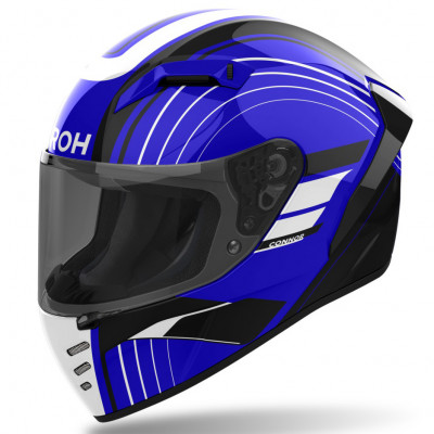 helma Airoh Connor Achieve 2025 shiny blue