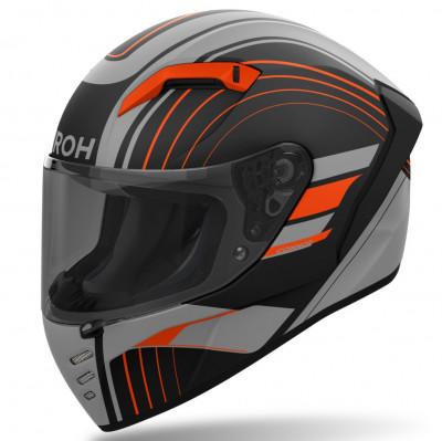 helma Airoh Connor Achieve 2025 matte orange