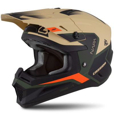 helma Cassida Cross Cup 2 Napa 2025 sandy/green/orange/black matte