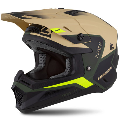 helma Cassida Cross Cup 2 Napa 2025 sandy/green/yellow fluo/black matte