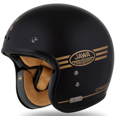 helma Cassida Eso Jawa Pérák 2025 black pearl/gold
