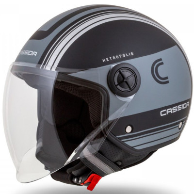 helma Cassida Handy Metropolis Vision 2025 černá matte/grey/reflexive grey