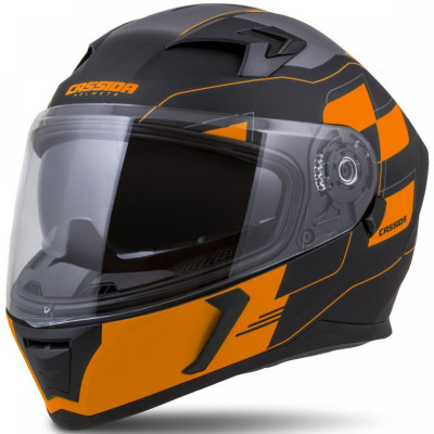 helma Cassida Integral 3.0 RoxoR black matte/orange/grey