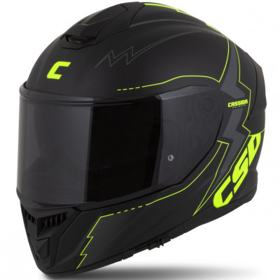 helma Cassida Integral GT 2.1 Flash 2025 black matte/yellow fluo/dark grey