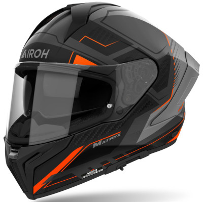 helma Airoh Matryx Rocket 2025 orange matte