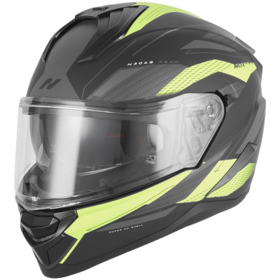 helma Nox N304-S Revo 2026 black matte/yellow fluo