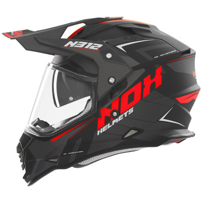 helma Nox N312 Vapor 2025 black matte/red