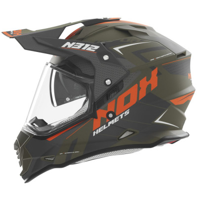 helma Nox N312 Vapor 2025 khaki matte/orange