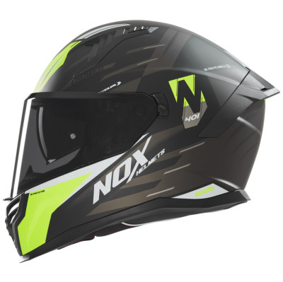 helma Nox N401 Crower 2025 black matte/yellow fluo