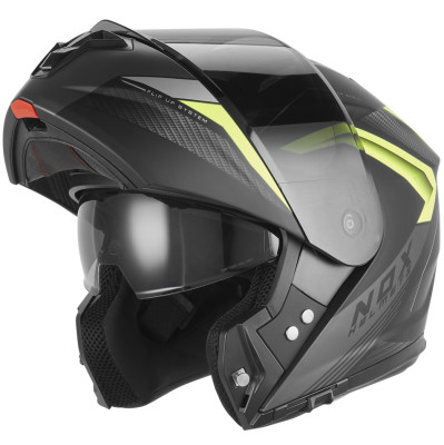 helma Nox N968 Shift 2026 black matte/yellow fluo