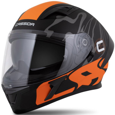 helma Cassida Orbit Multivers 2025 black matte/orange/grey/white